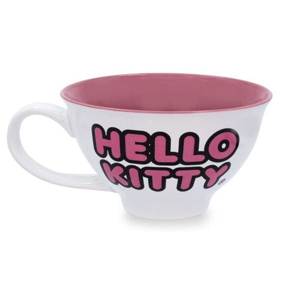 Hello Kitty Ceramic Teacup and Saucer Set - Picture 3 of 5